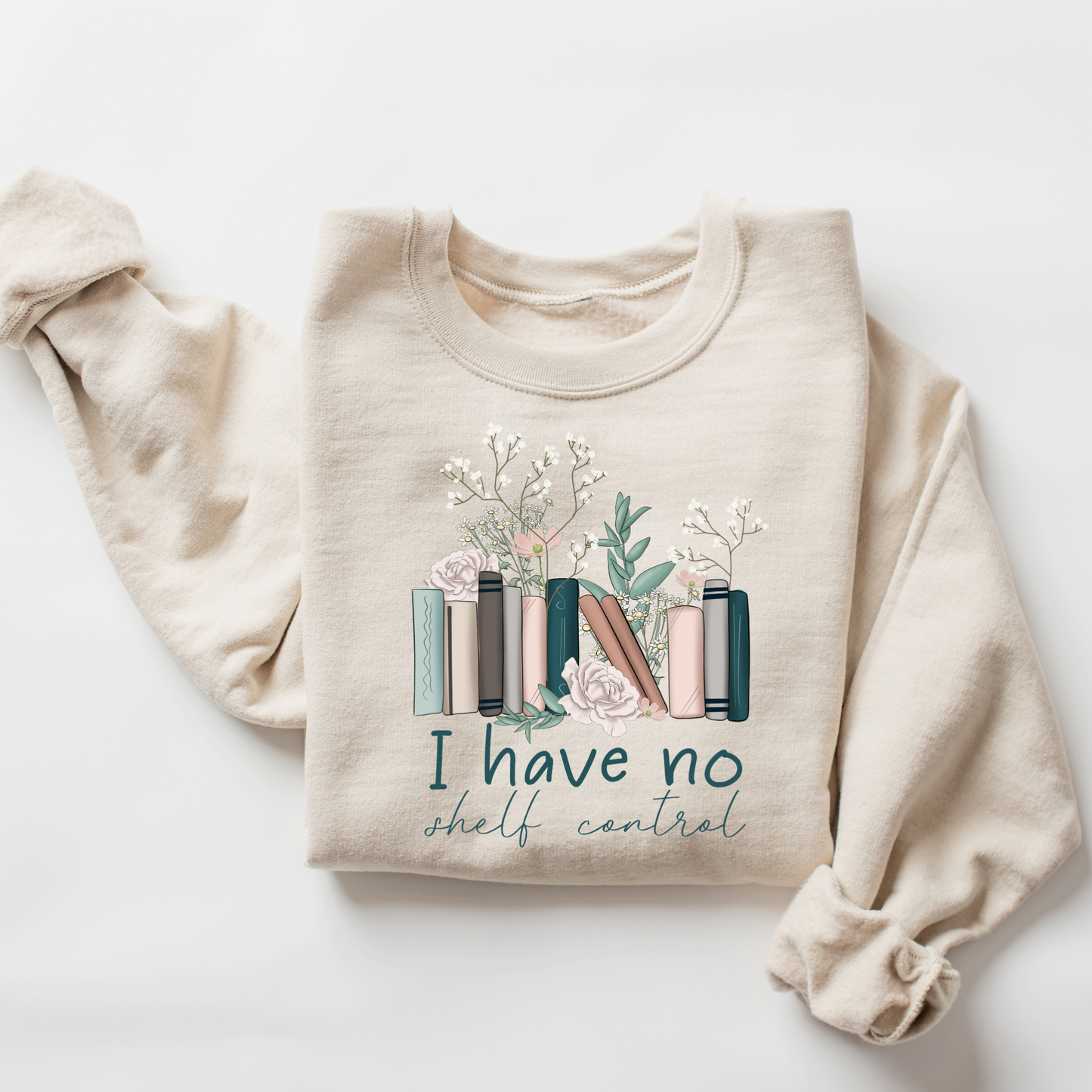 I have No Shelf Control Sand Crewneck