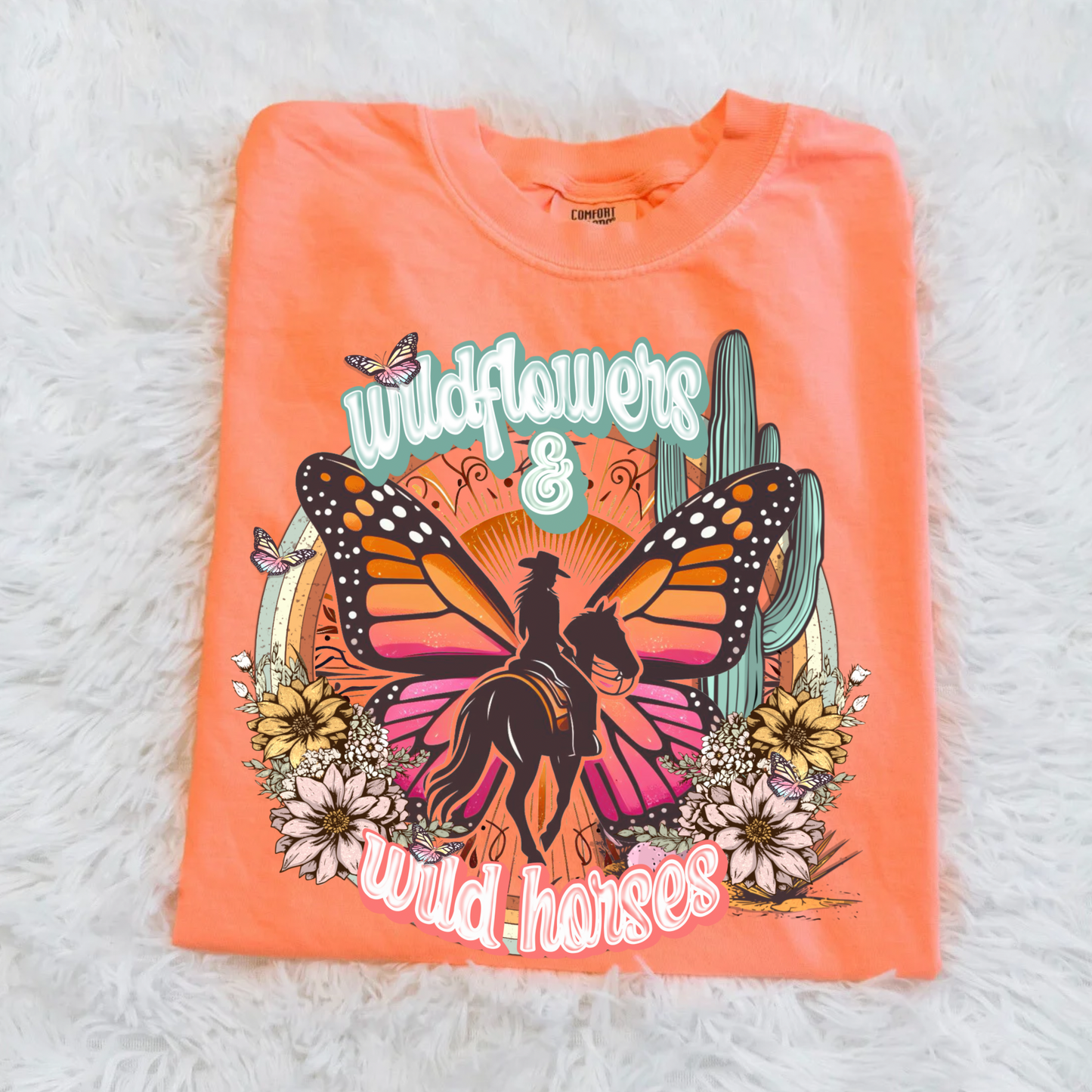 WILD FLOWERS & WILD HORSES TEE
