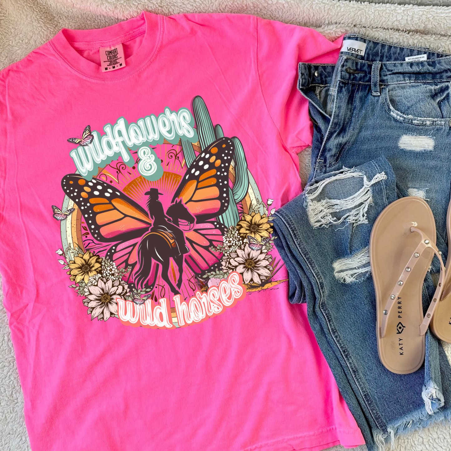 WILD FLOWERS & WILD HORSES TEE