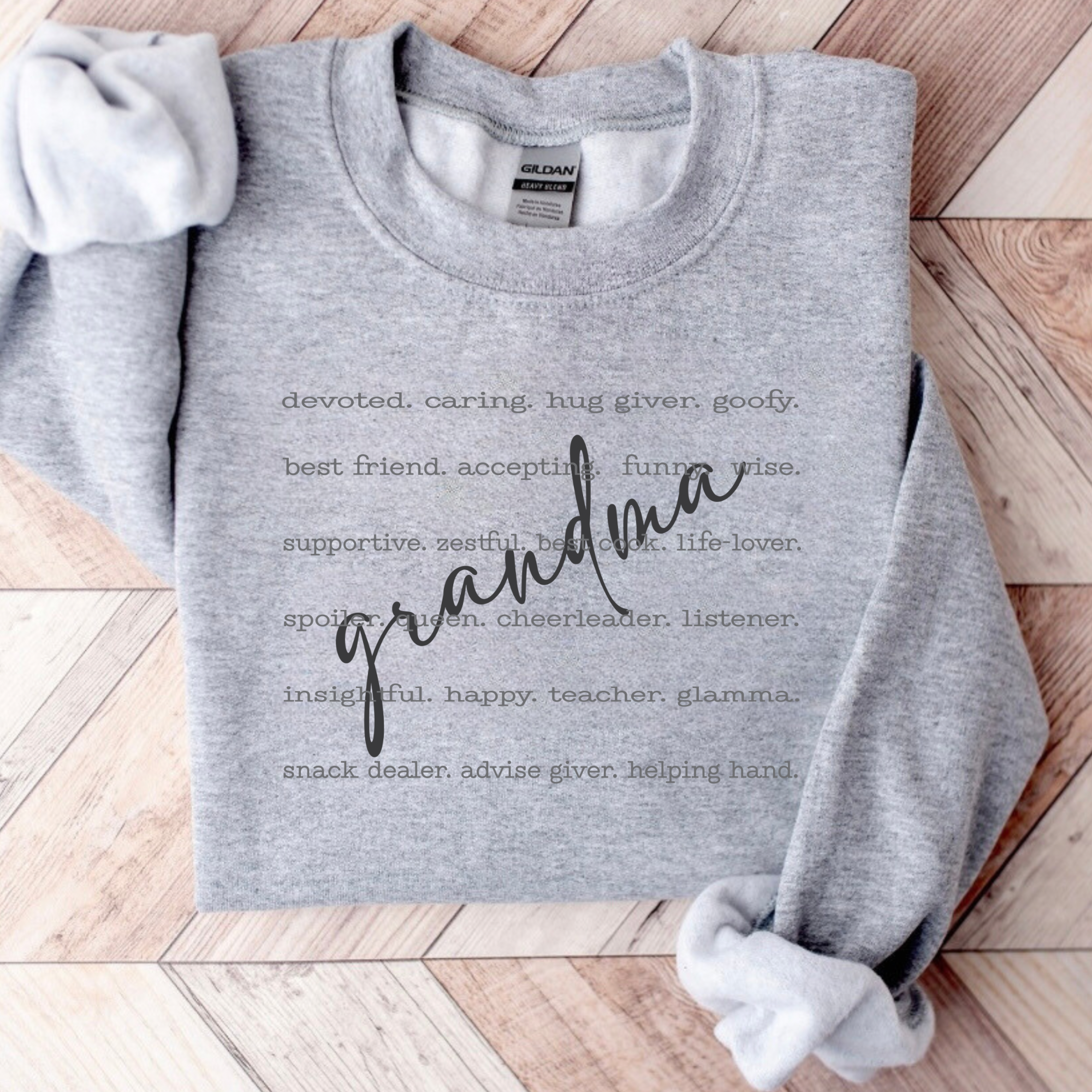 Grandma Typography Crewneck