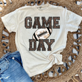 LEOPARD GAME DAY - IVORY TEE