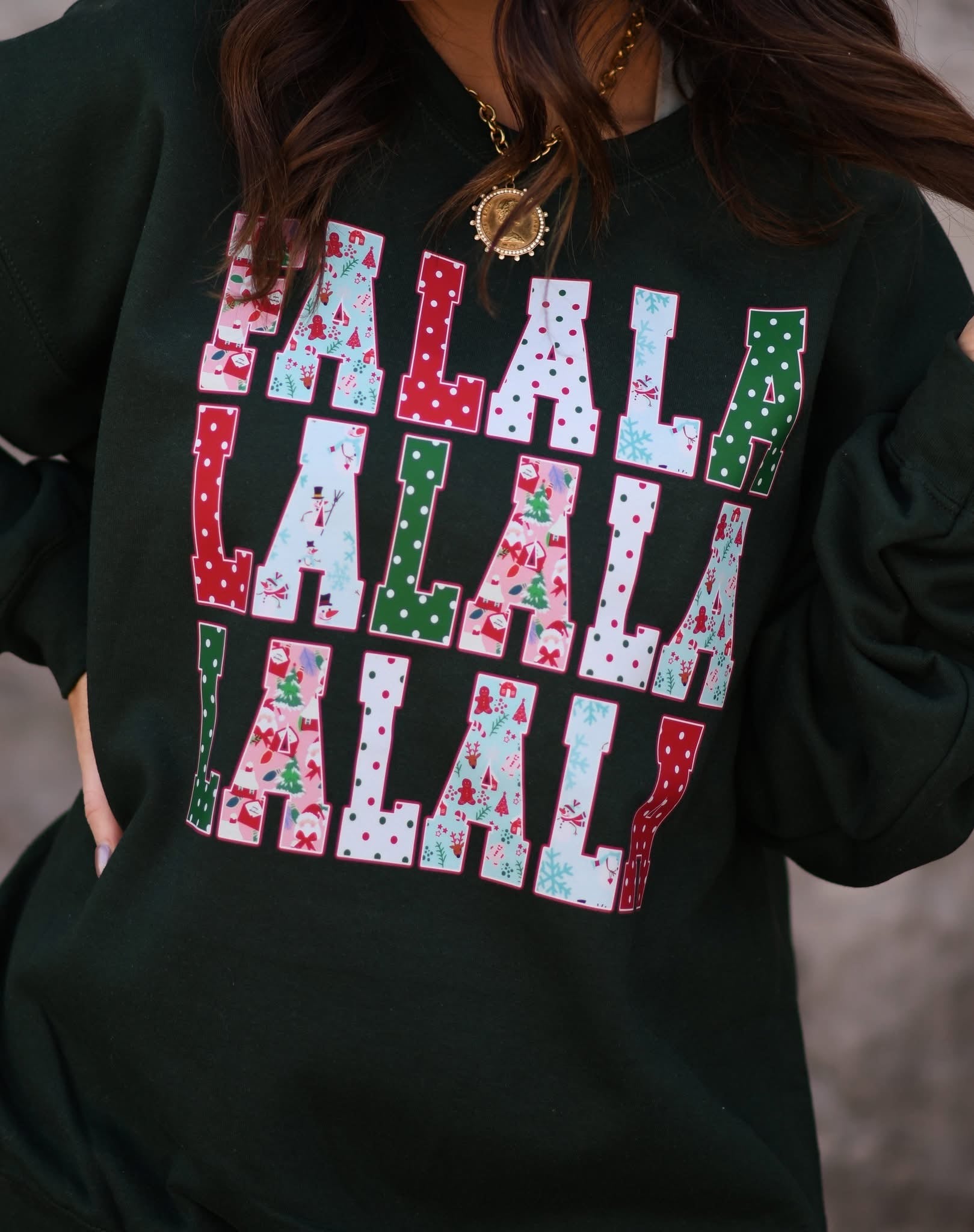 FALALALA - Black Crewneck