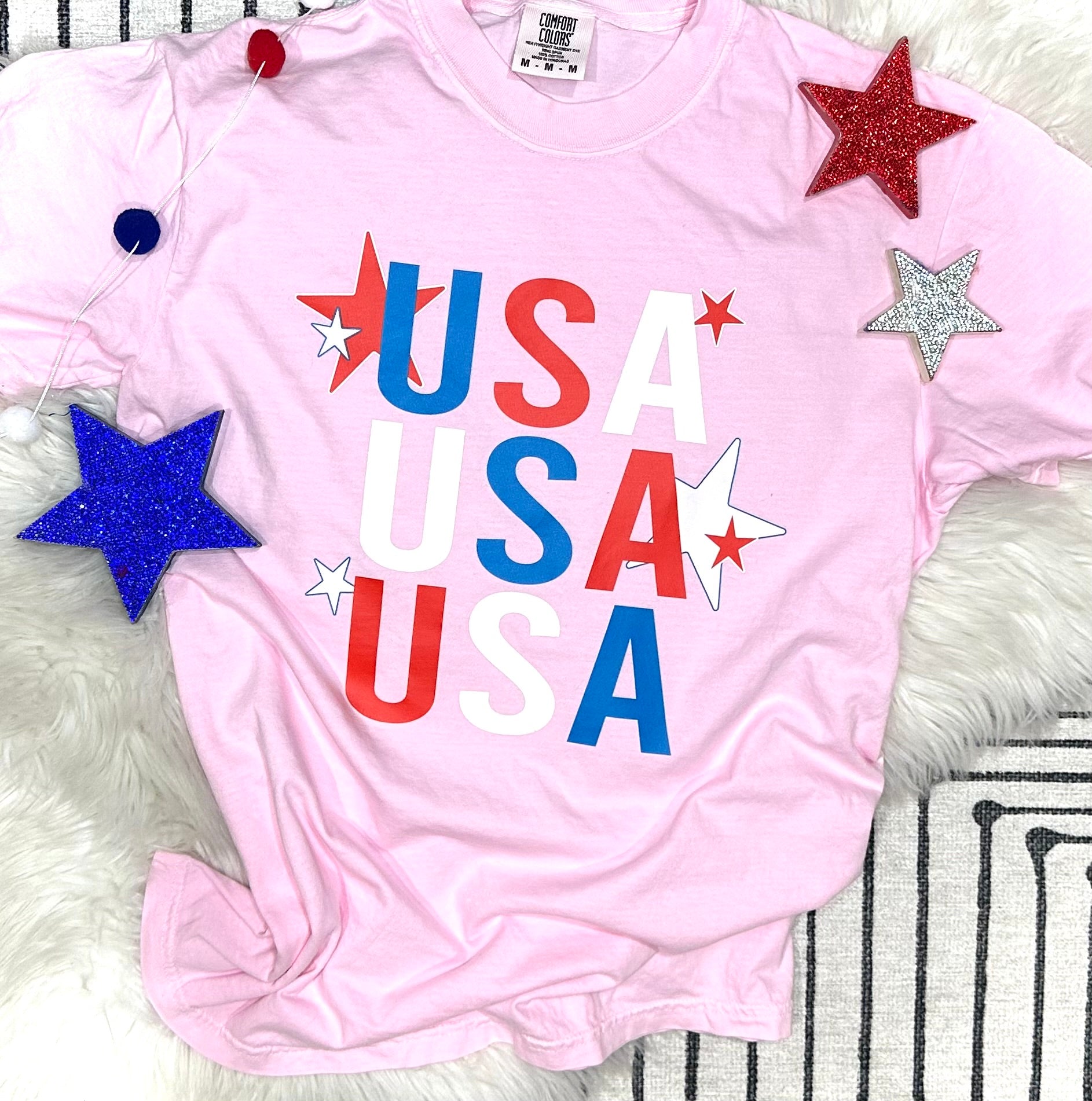 REPEAT USA - LIGHT PINK TEE