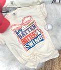HEY BATTER BATTER SWING - IVORY TEE
