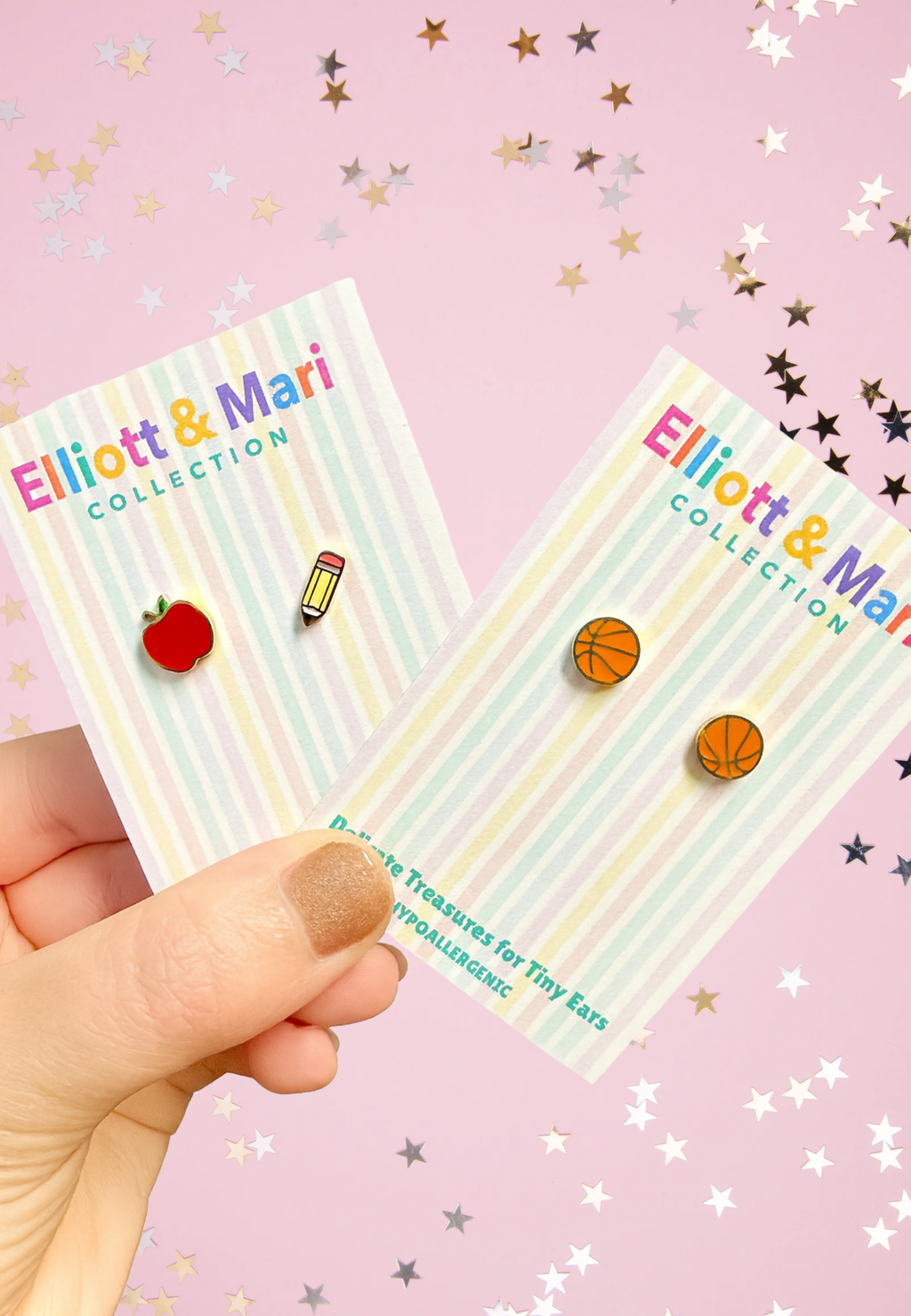 Dainty Basketball Studs