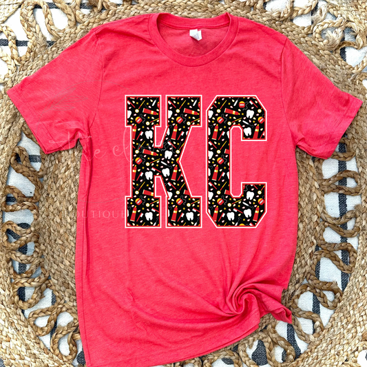 DENTAL THEMED KC - RED TEE