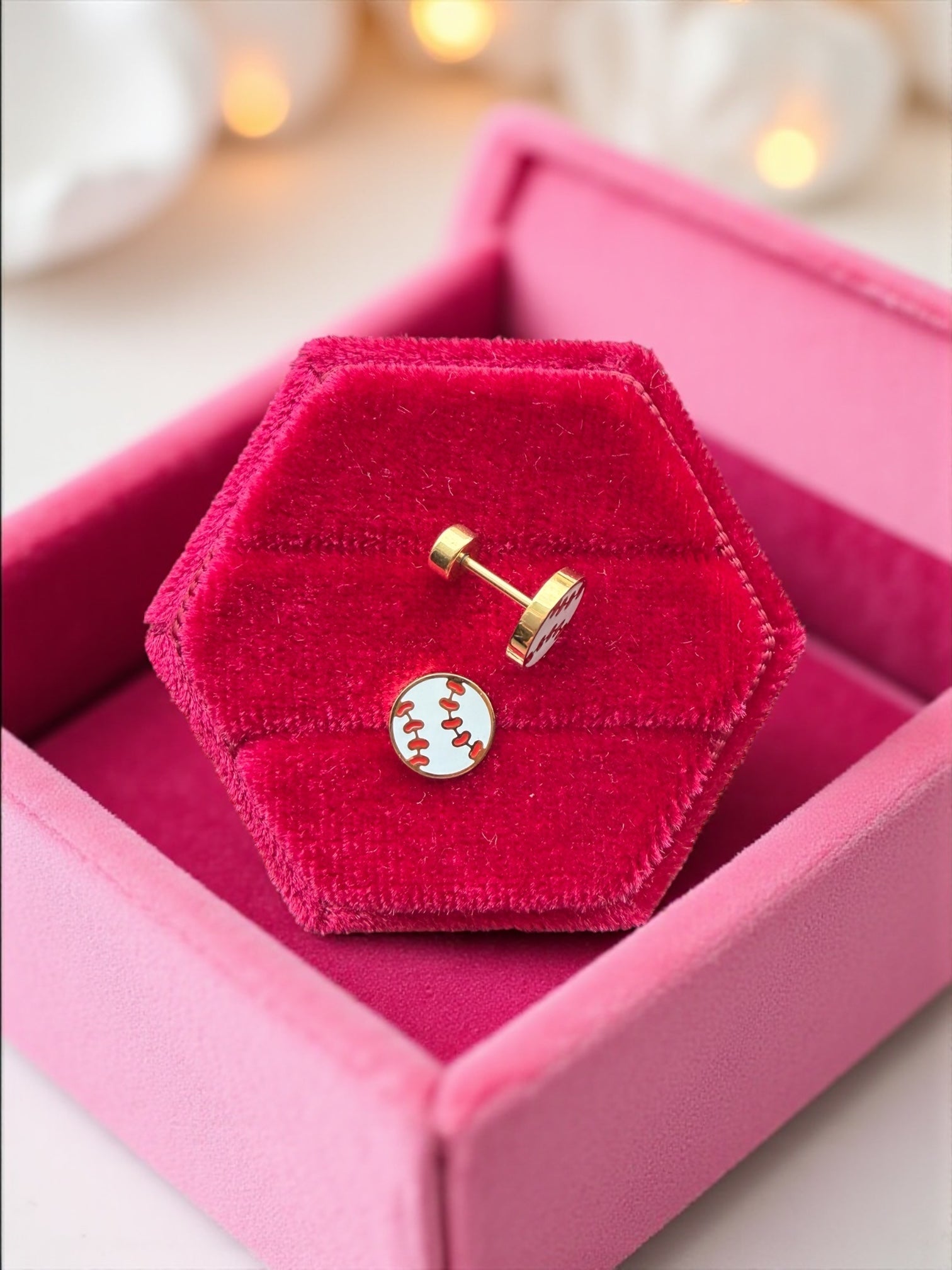 Dainty Baseball Studs