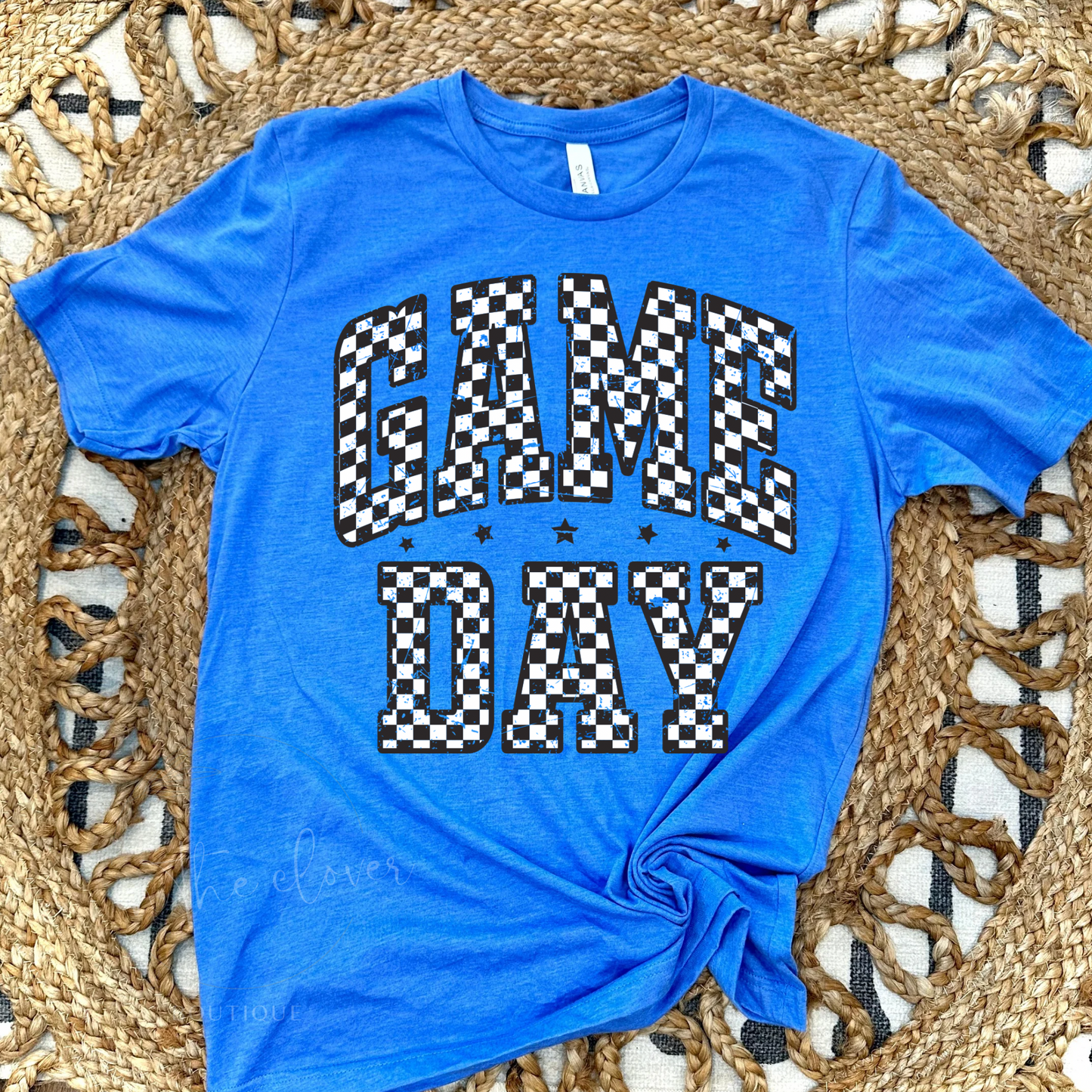 CHECKERED GAME DAY TEE