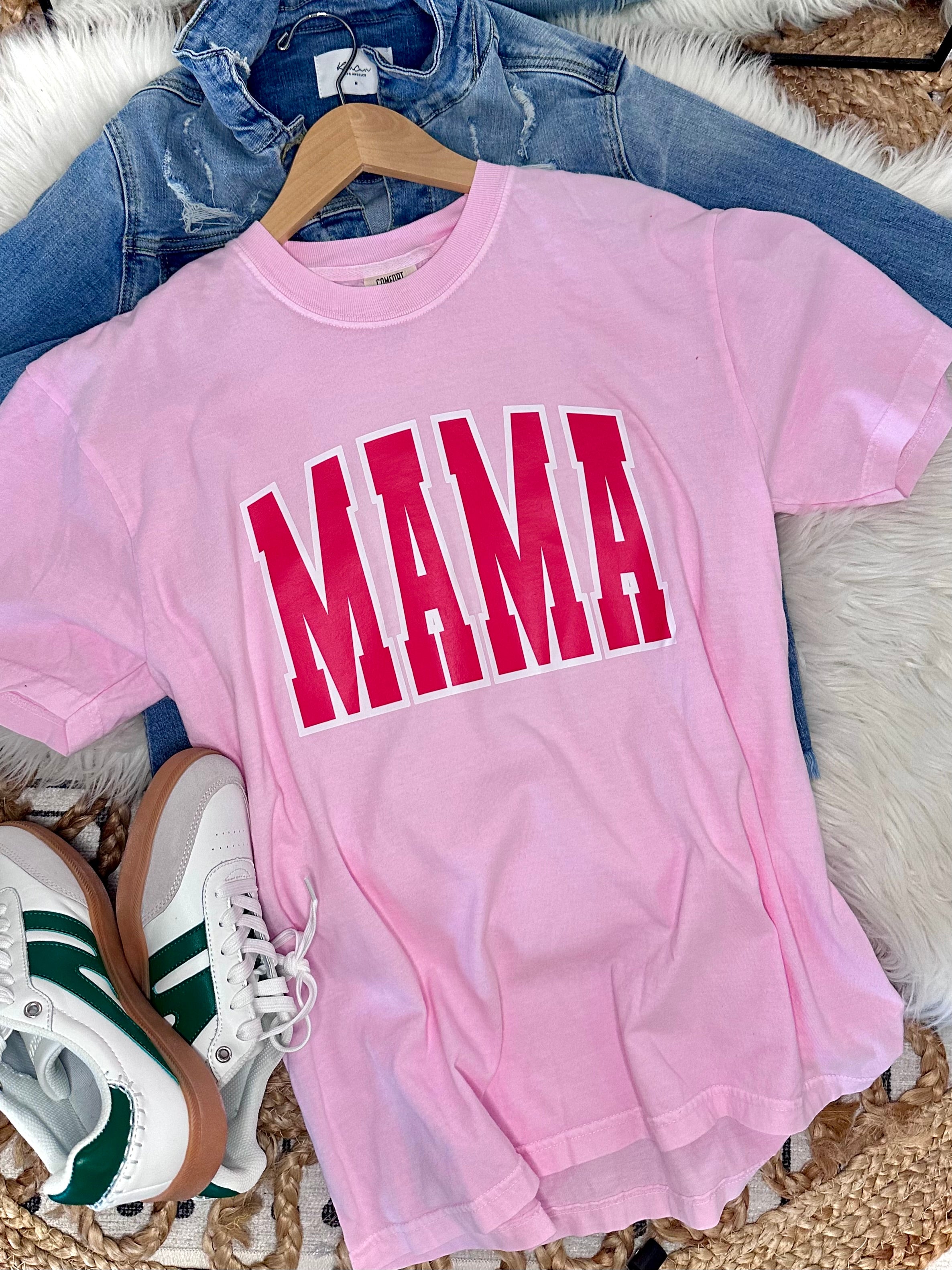 Monochrome Mama - Pink Tee