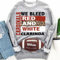 Clarinda We Bleed Red and White