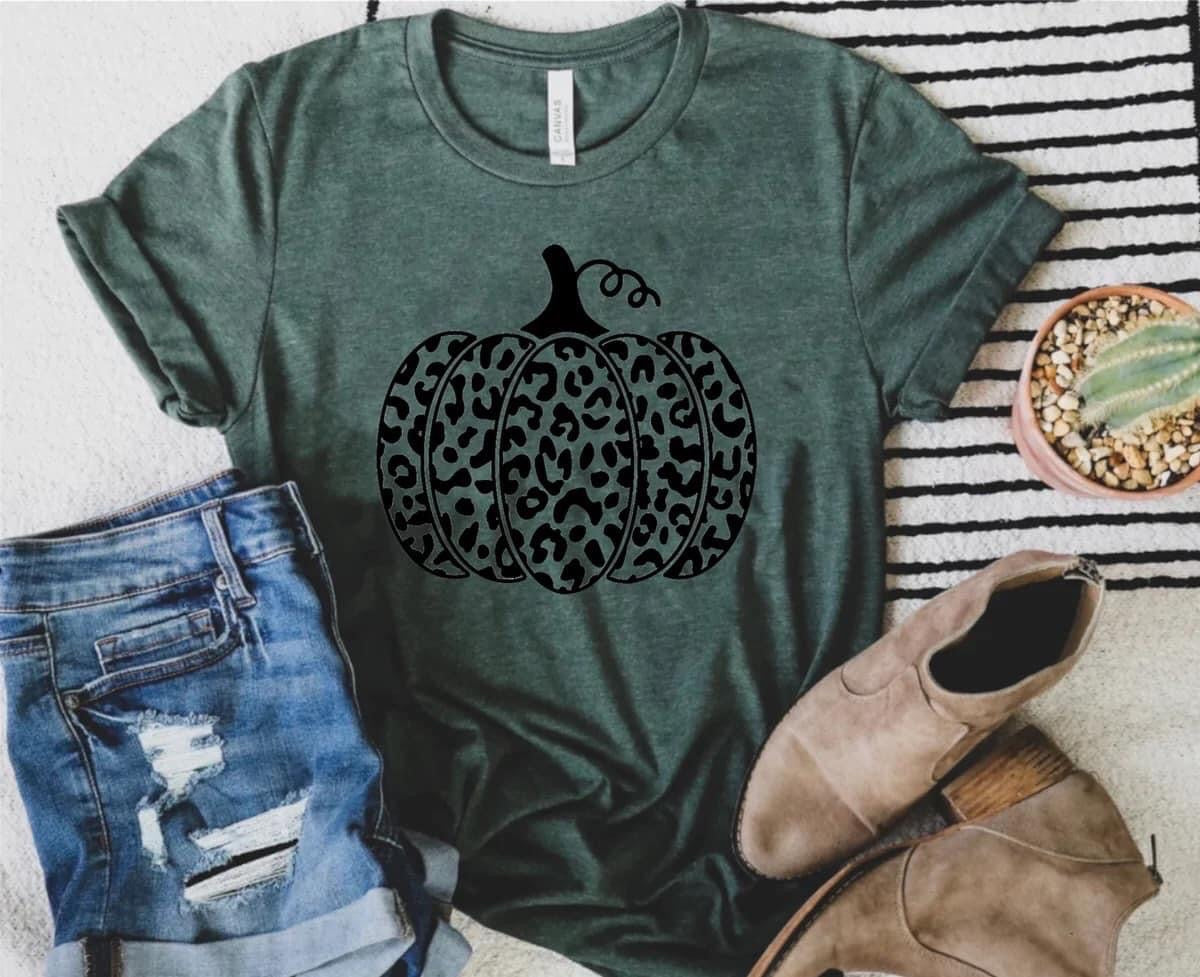 Emerald Leopard Pumpkin Tee