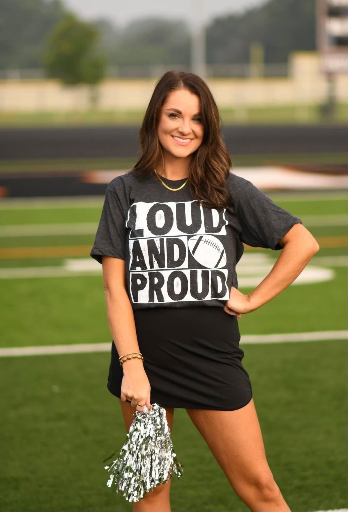 LOUD & PROUD FOOTBALL BLOCK TEE