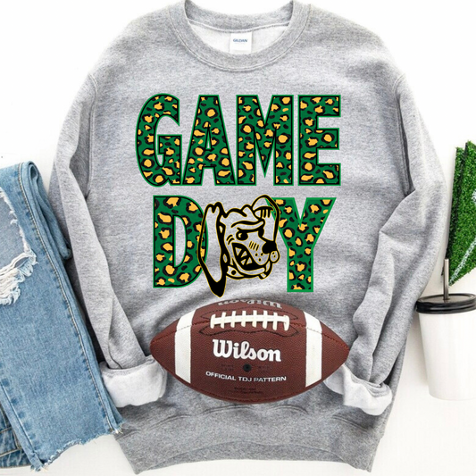 Green and Yellow Leopard Game Day