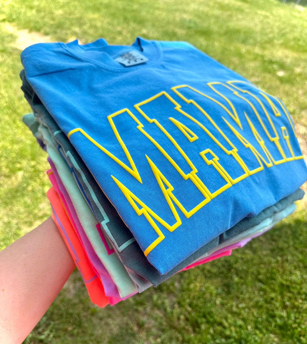 PUFF MAMA - NEON VIOLET TEE