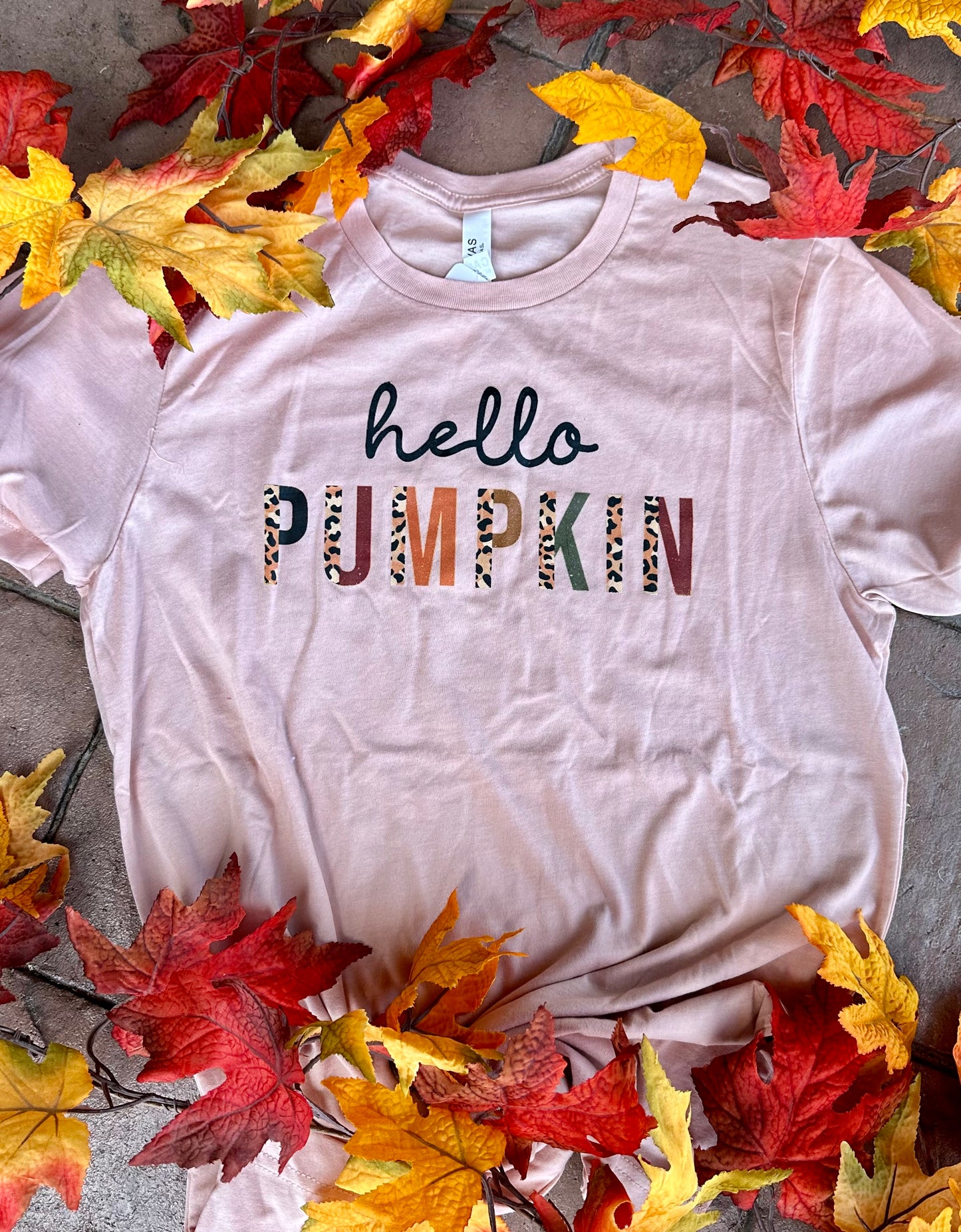 **RTS** Hello Pumpkin on Peach Tee