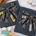 Custom Name & Number CAMO Coquette Bow - PEPPER TEE