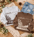 Iowa  Silhouette - Brown Sweatshirt