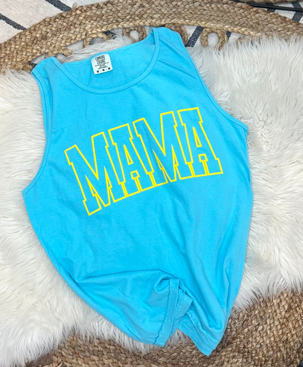 Puff Mama TANK TOP - LAGOON
