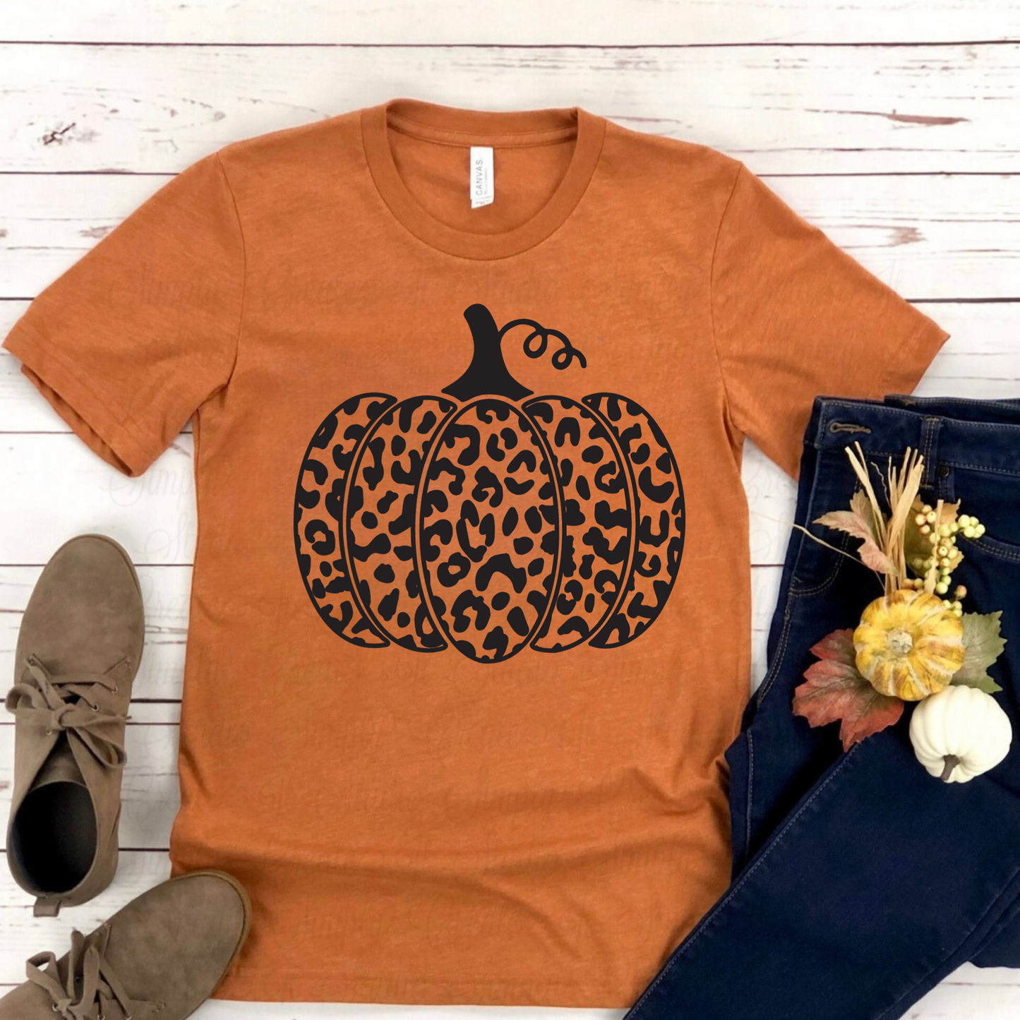 **RTS** Burnt Orange Leopard Pumpkin