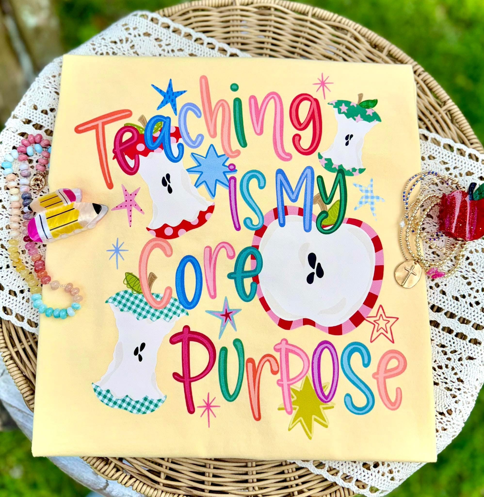 Teaching is My Core Purpose - Yellow Tee