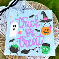 Trick or Treat - Light Blue Tee