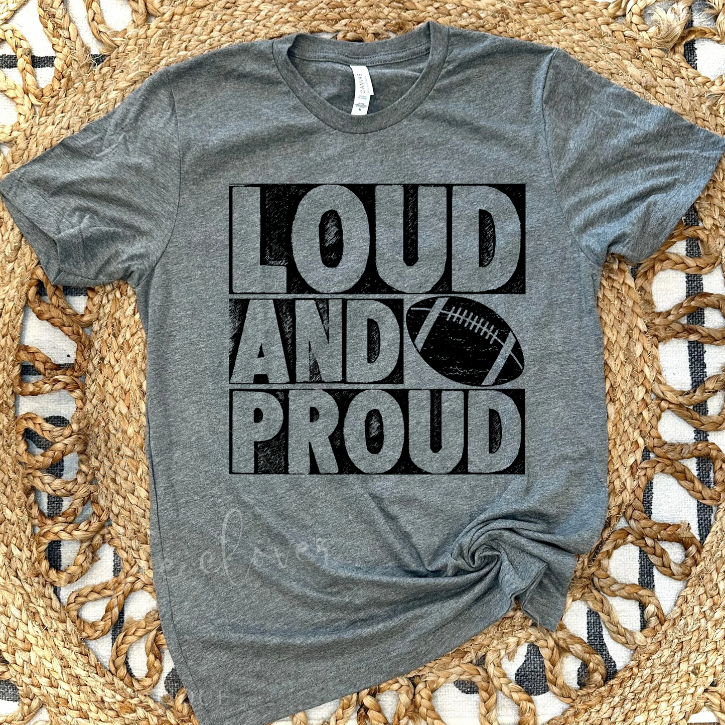 LOUD & PROUD FOOTBALL BLOCK TEE