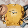Dotted Tigers Basketball Bella Canvas Crewneck