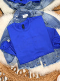 Monochrome Kansas City - Blue Crewneck Sweatshirt