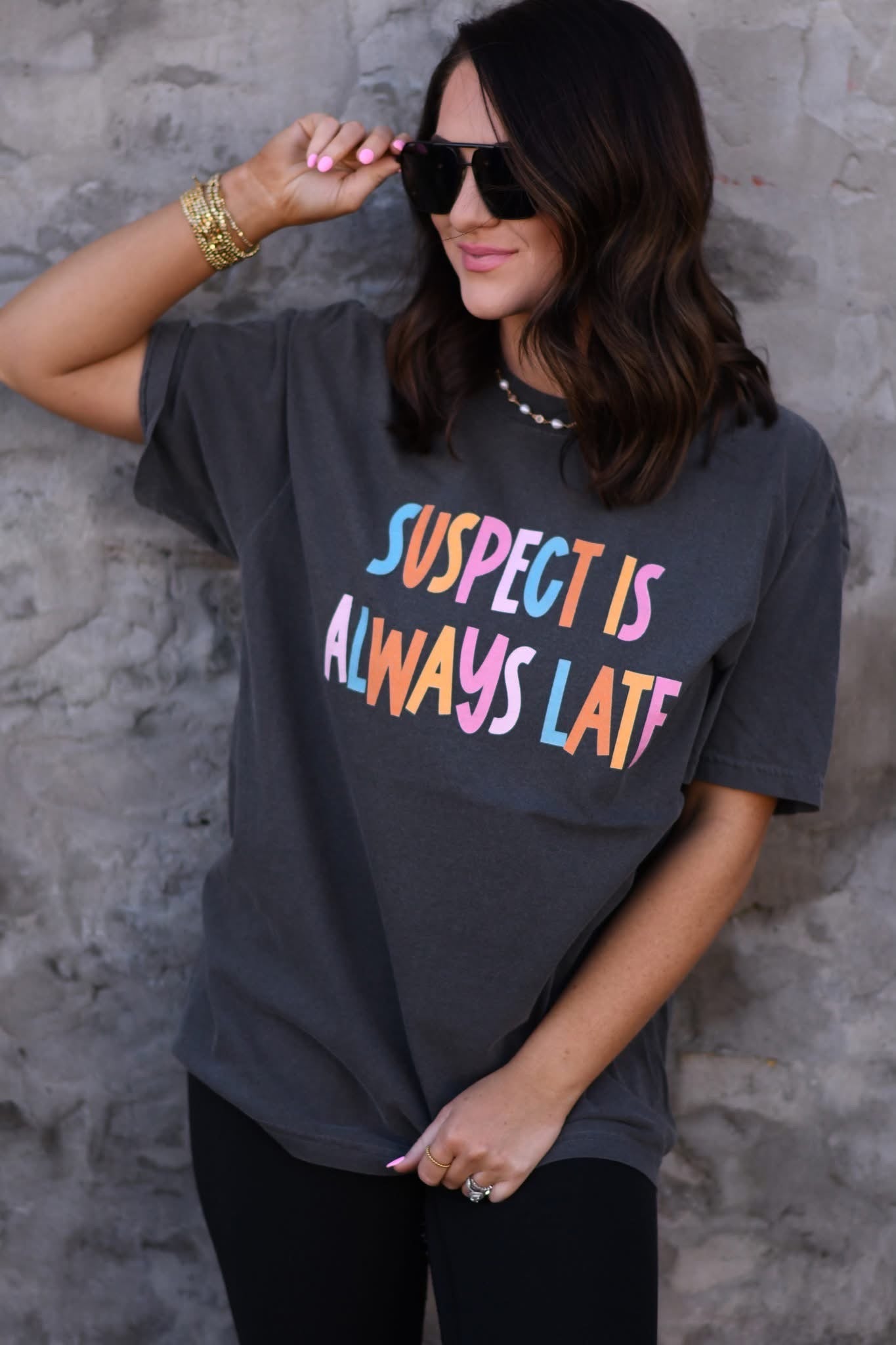 SUSPECT IS ALWAYS LATE - PEPPER TEE