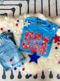STAR USA - BLUE TEE