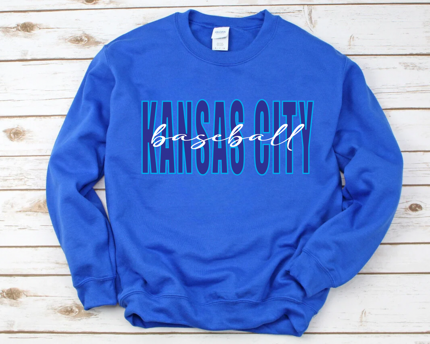 Kansas City Baseball Blue Crewneck