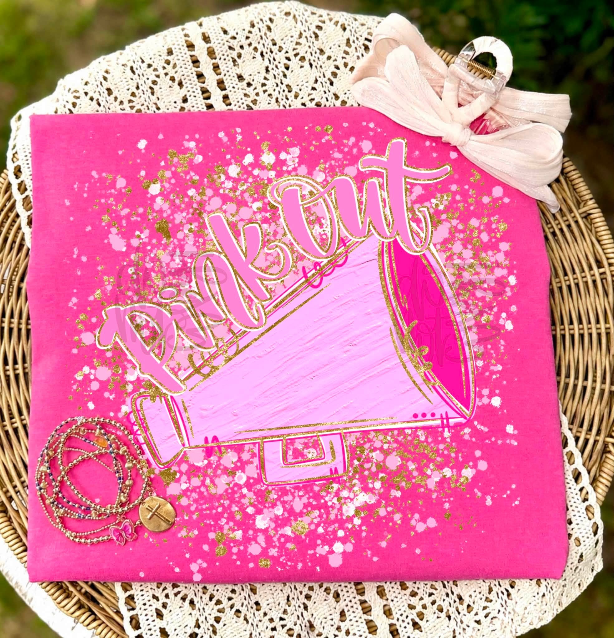 Cheer Pink Out - Pink Tee
