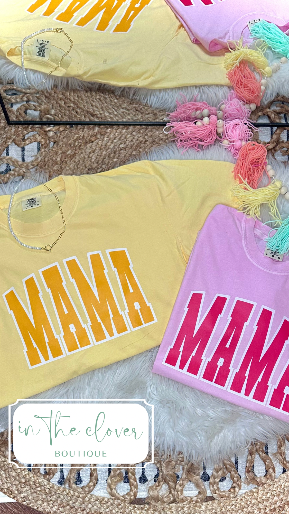 Monochrome Mama - Yellow Tee