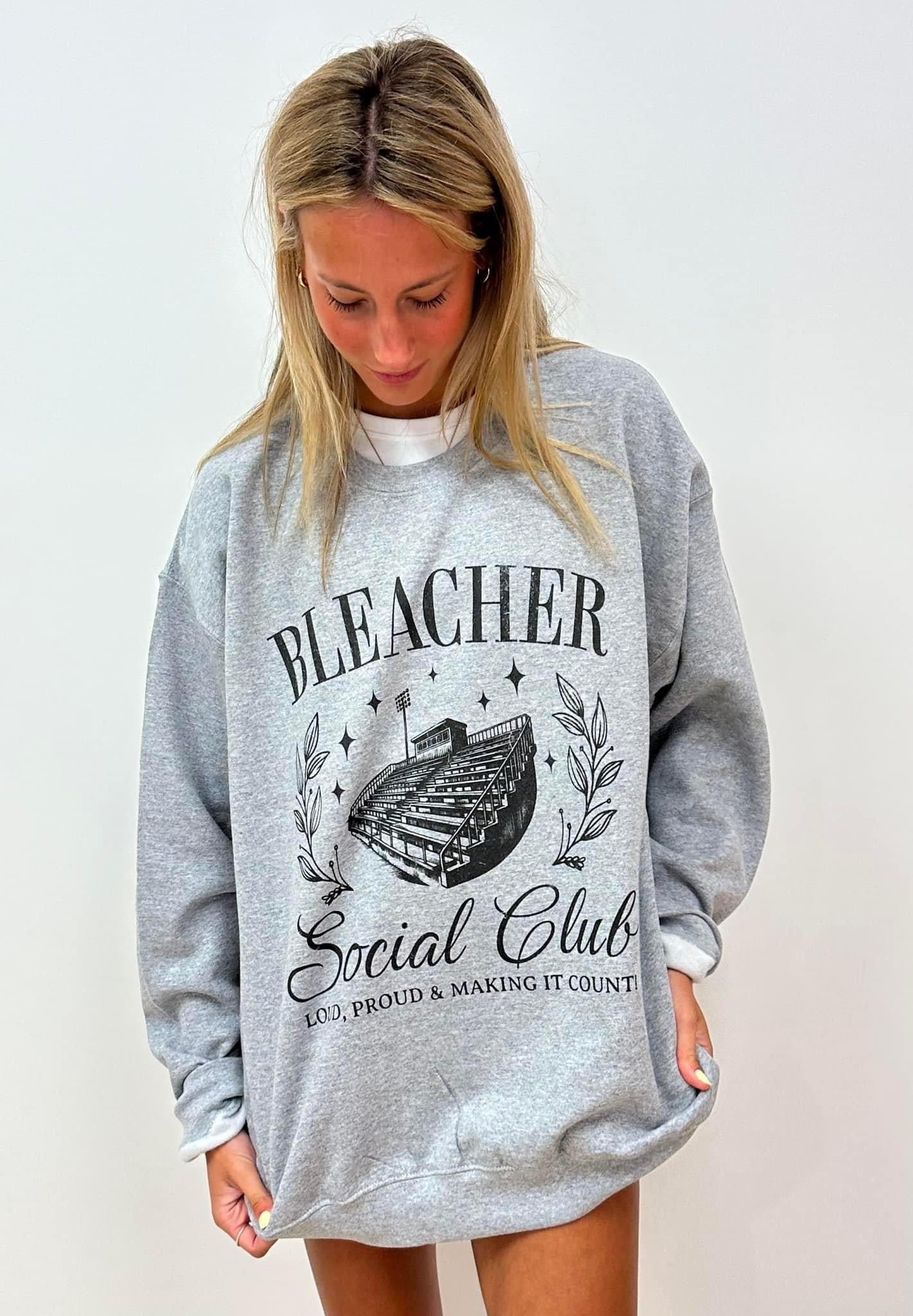 BLEACHER SOCIAL CLUB - GRAY CREWNECK