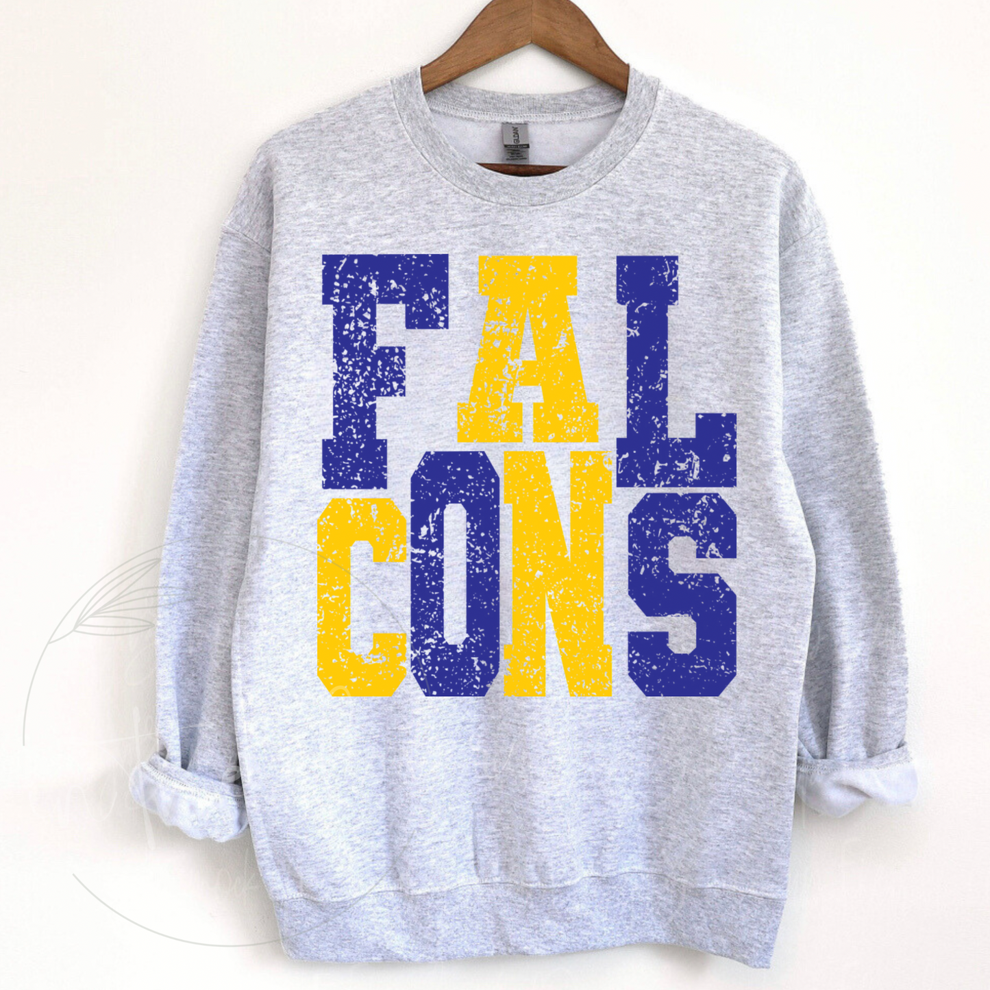 Falcons Distressed Sport Gray