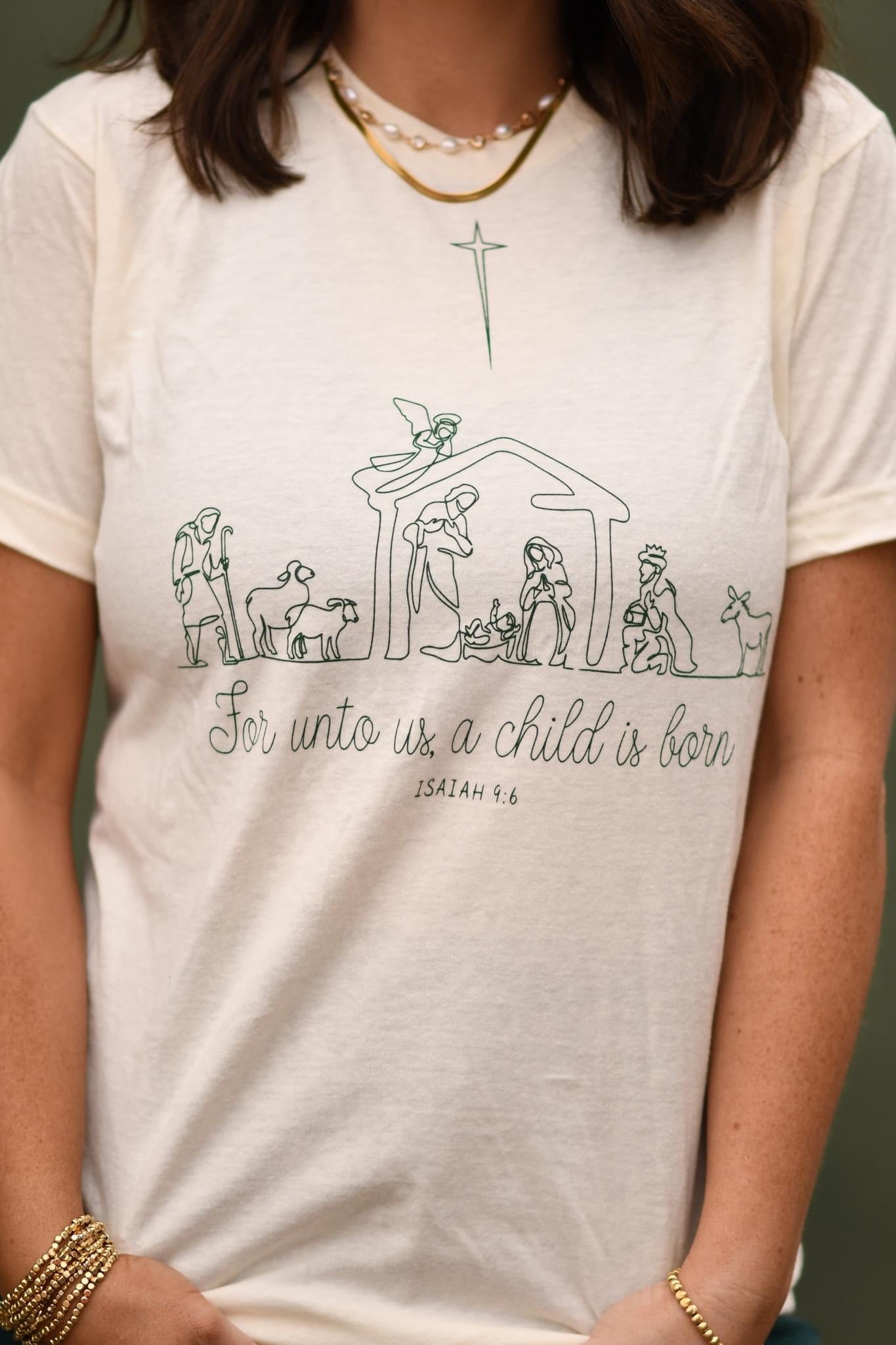 A CHILD IS BORN - VINTAGE WHITE TEE