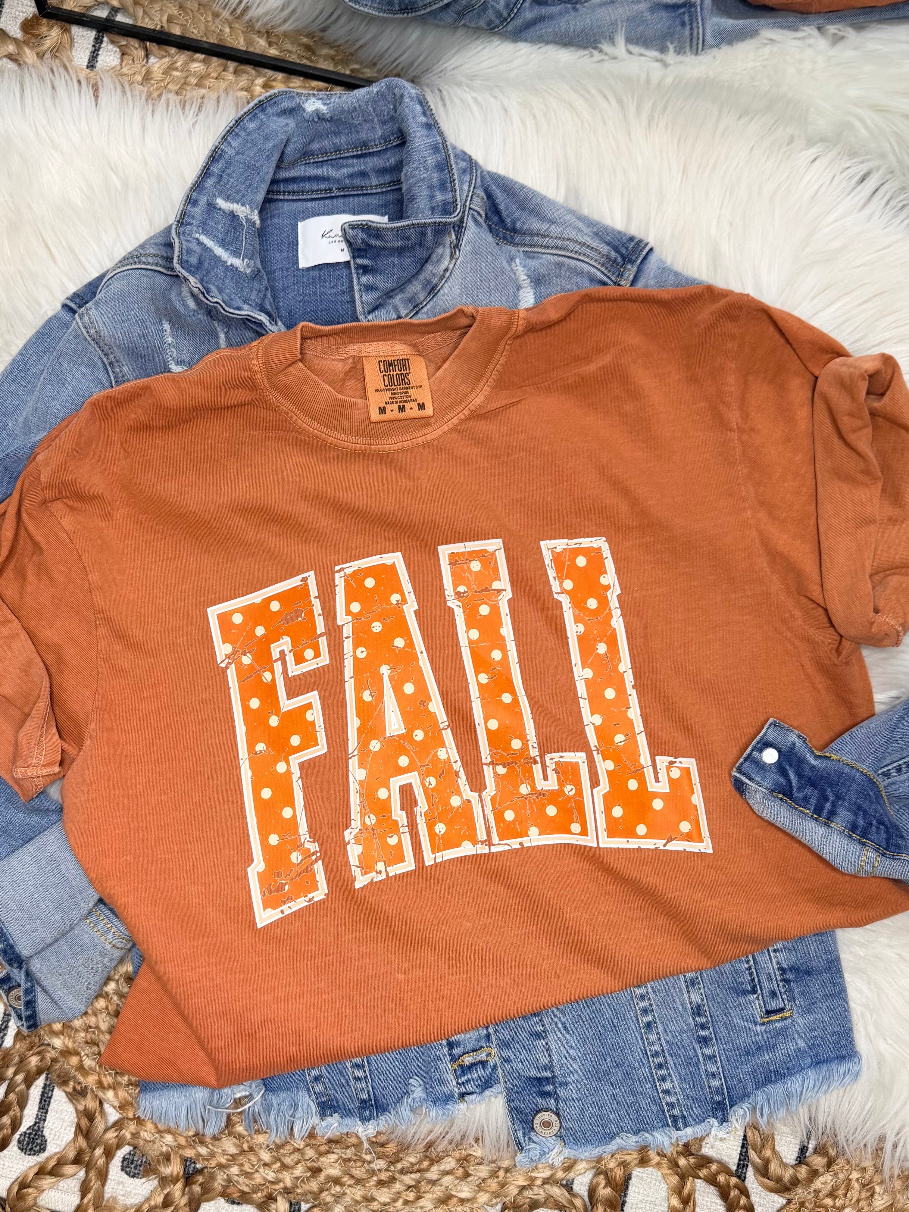 Polka Dot Fall Tee