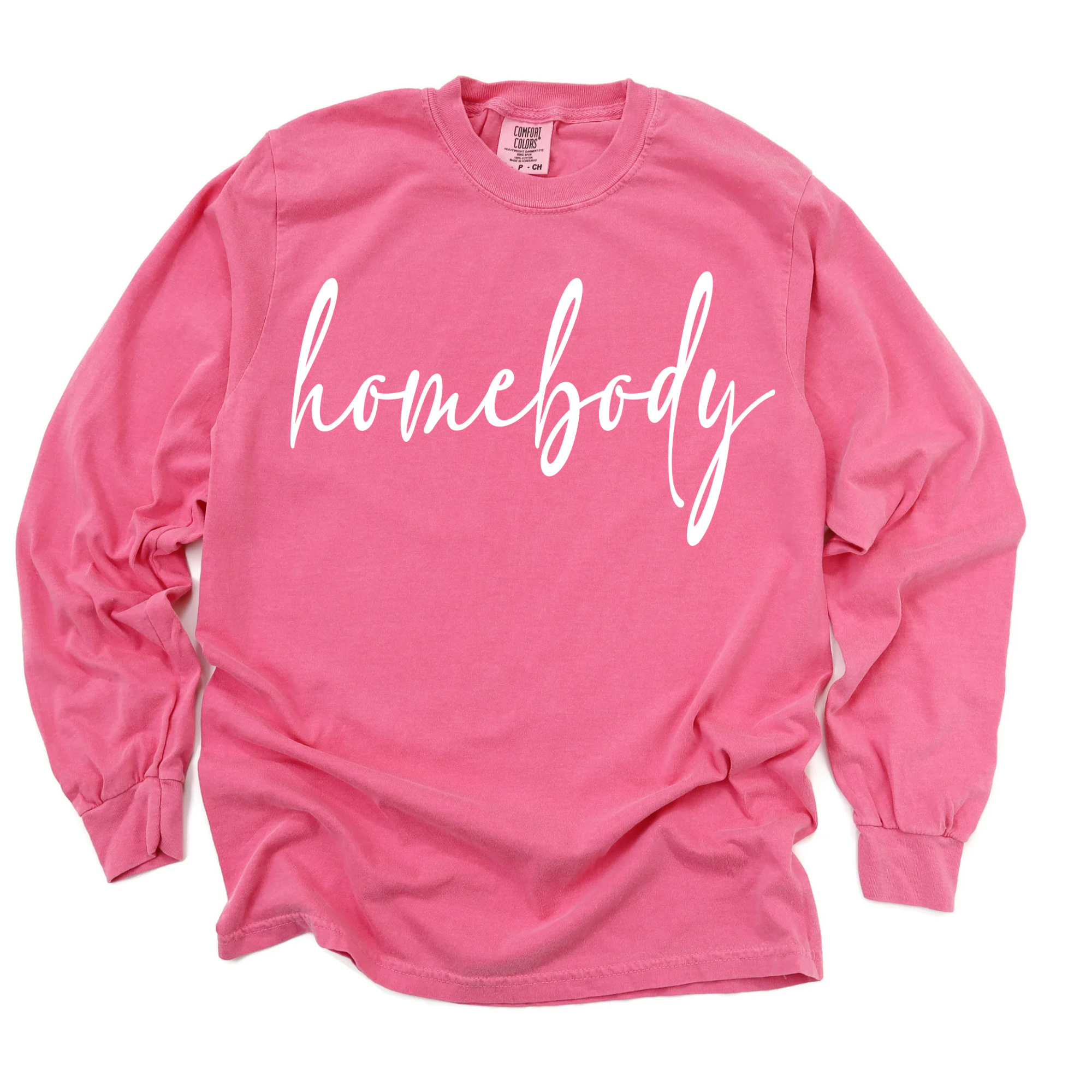 Homebody Script Crunberry Longsleeve Tee