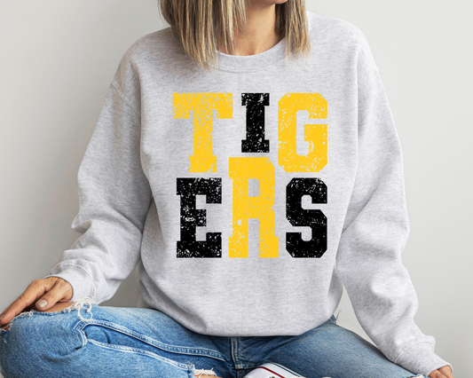 Tigers Distressed Ash Gray