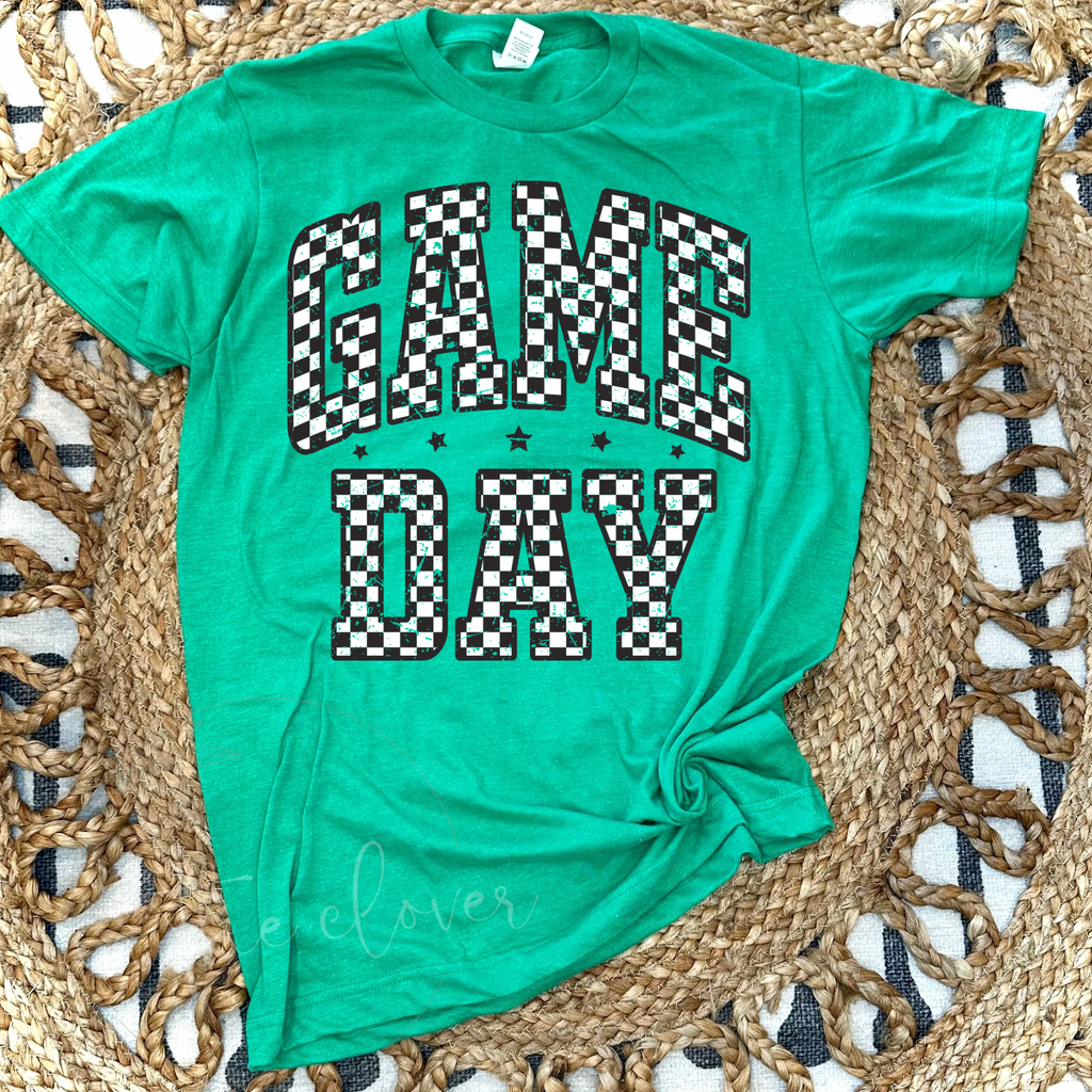 CHECKERED GAME DAY TEE