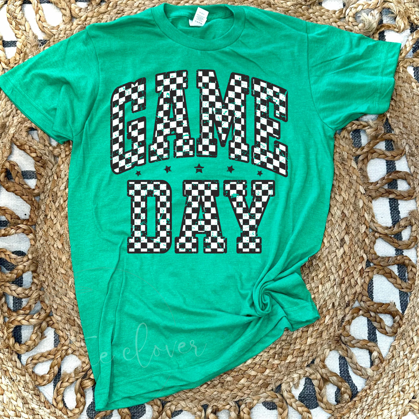 CHECKERED GAME DAY TEE