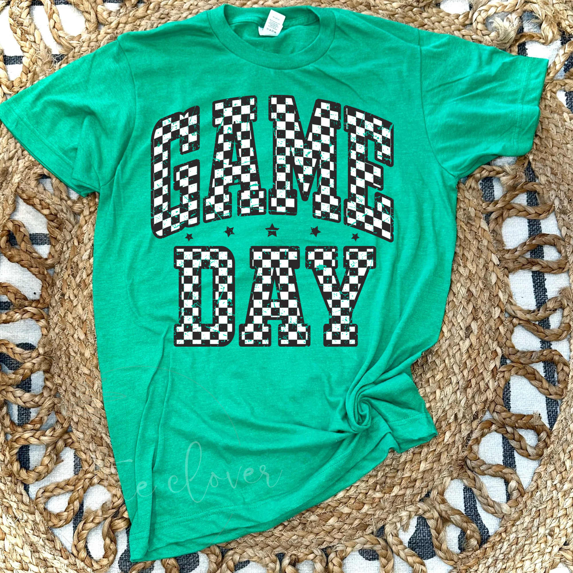 CHECKERED GAME DAY TEE