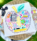 Apple Collage - White Tee