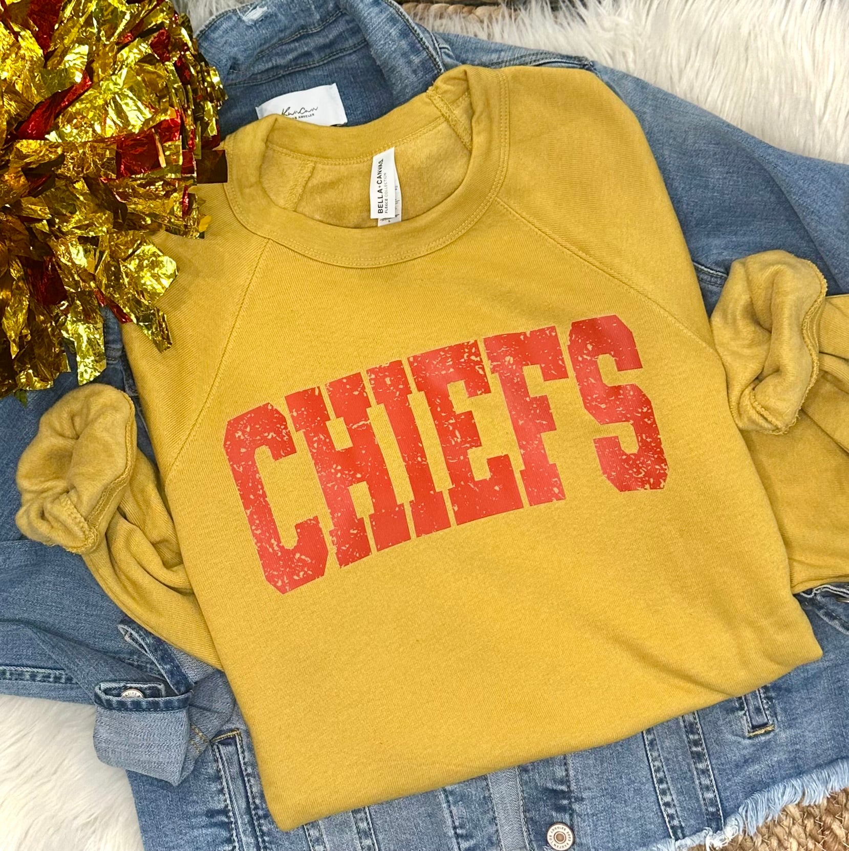Vintage Chiefs Mustard Crewneck