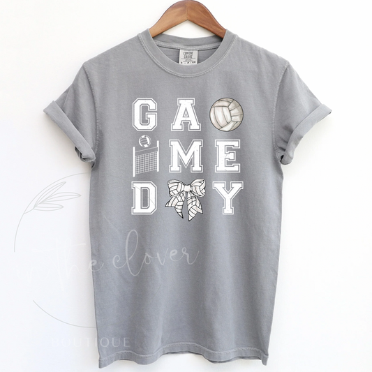 VOLLEYBALL GAME DAY - GREY TEE