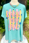 Raise Your Hand - Mint Tee