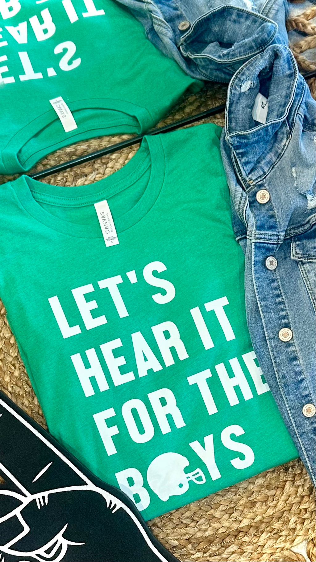 LET’S HEAR IT FOR THE BOYS - GREEN TEE
