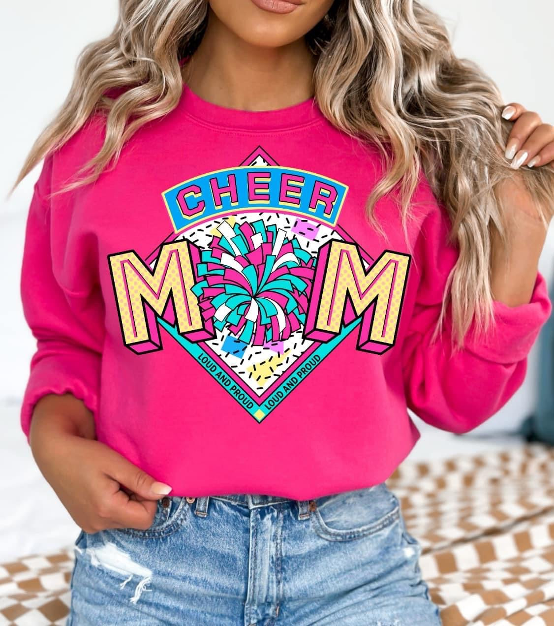 Cheer Mom Pink Crewneck