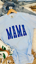 Monochrome Mama - Blue Tee