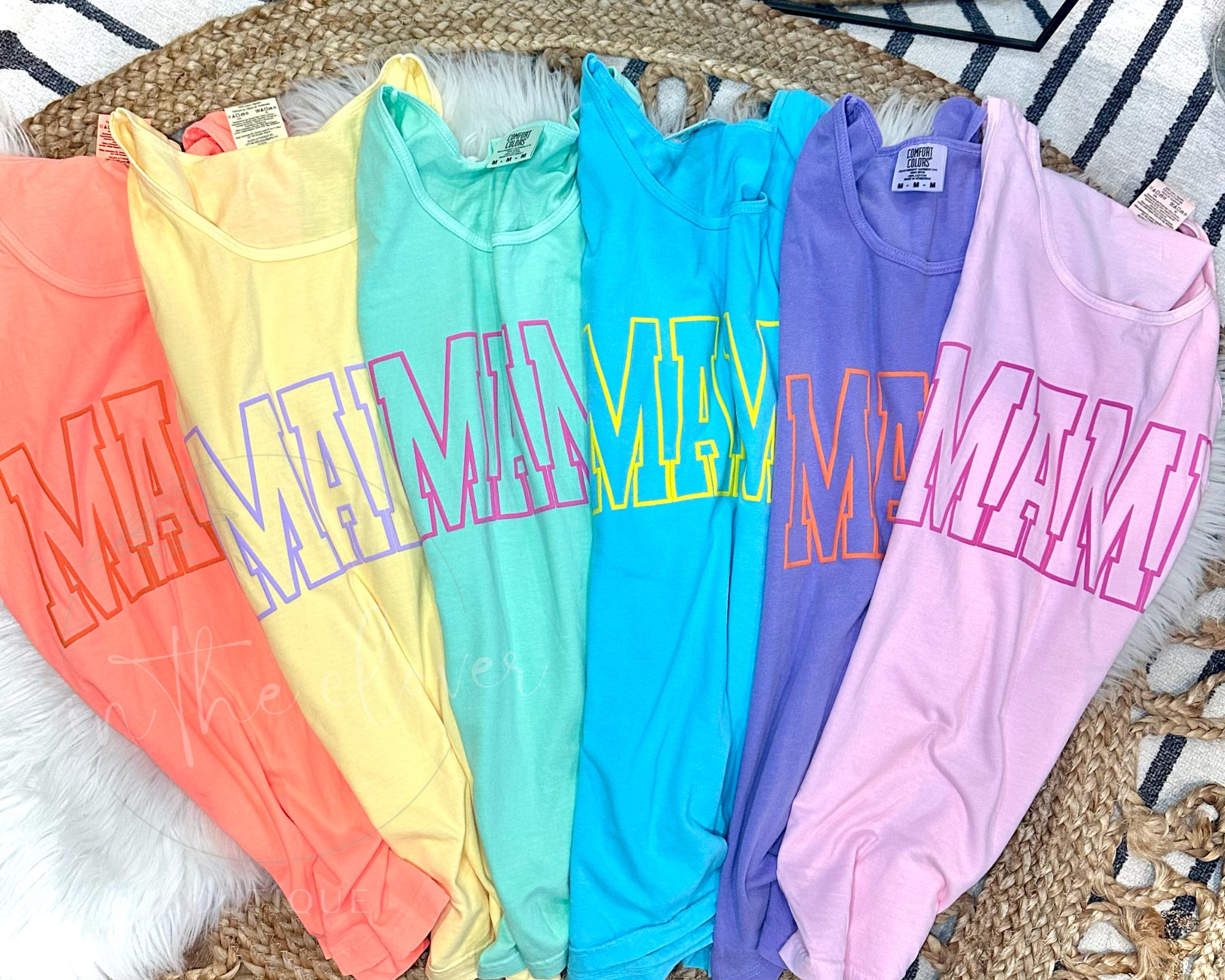 Puff Mama TANK TOP - LAGOON